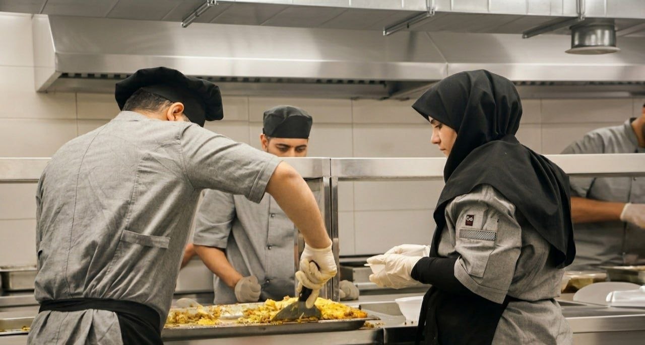 آشپزخانه مجهز خانه غذای میلا